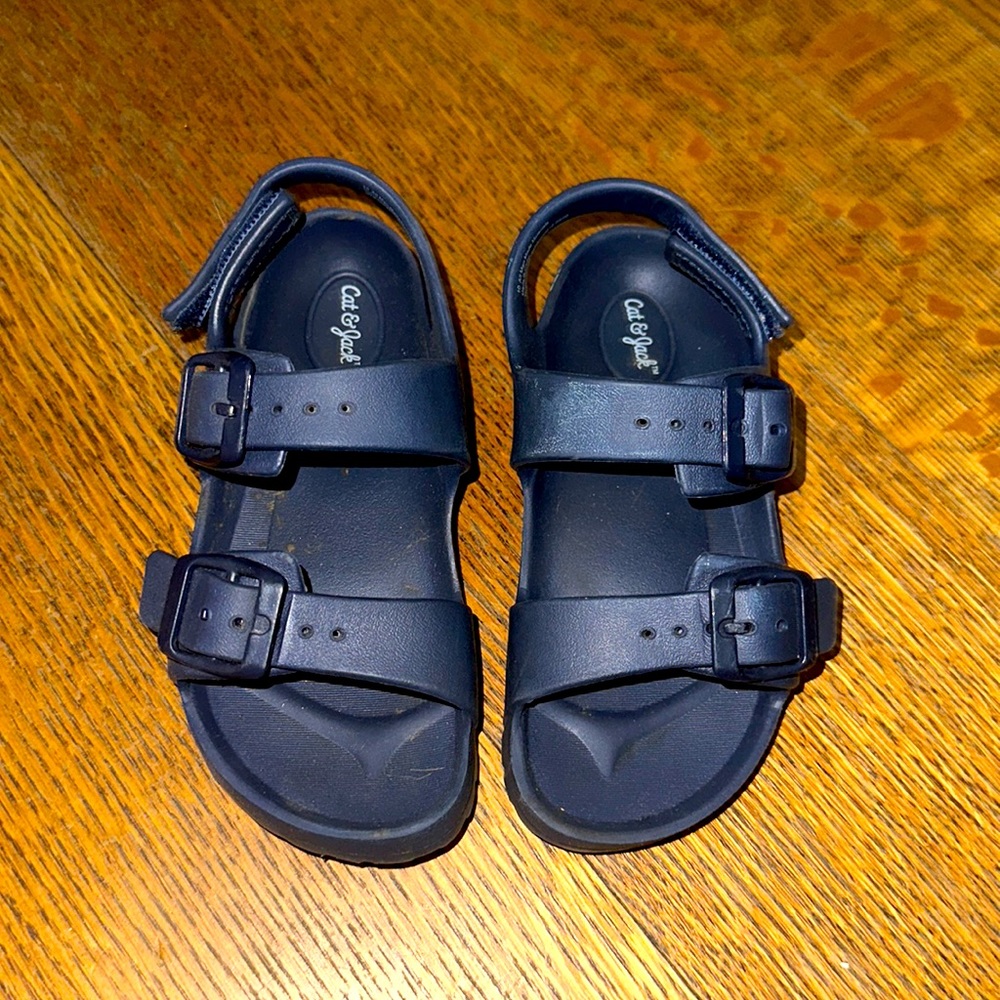Cat & Jack Toddler Sandals, Navy, size 10